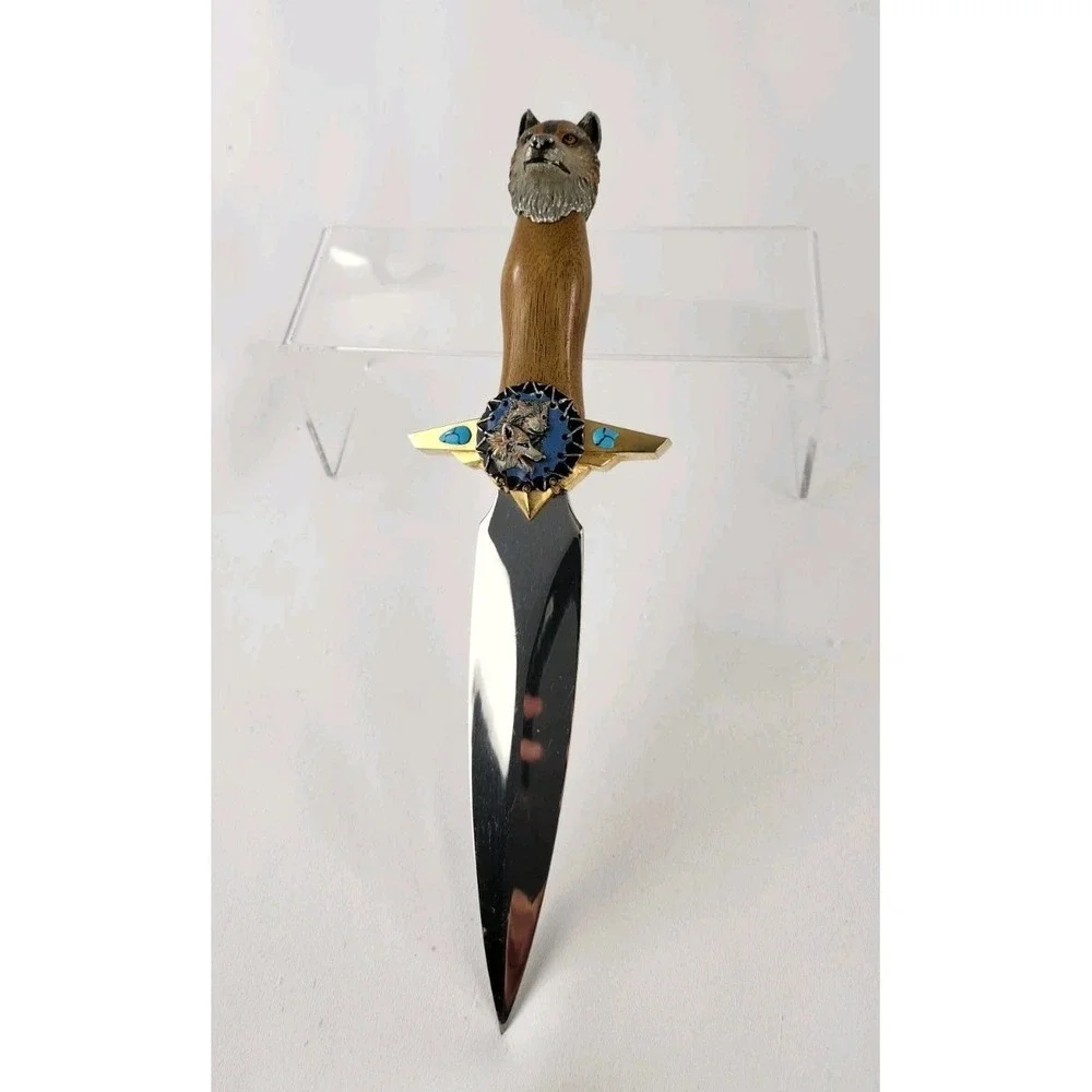 Al Agnew Legend of The Wolf collectors knife Dagger Weapon Vintage Franklin Mint